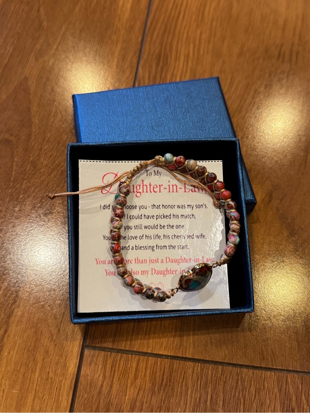 Multicolor Bead Bracelet - Daughter-in-Law Gift